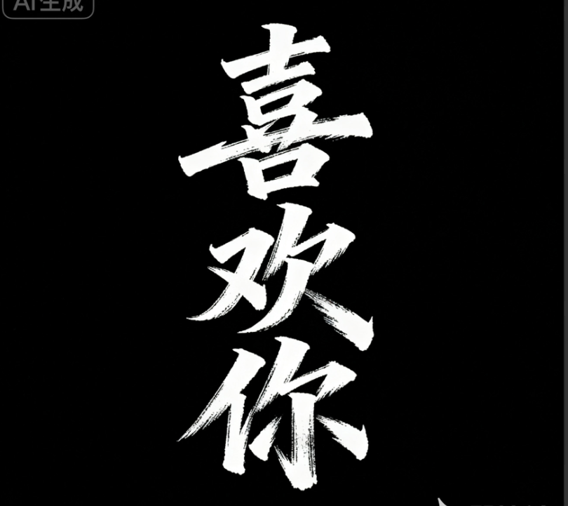 字体设计，白色米字，富有创意，创意手...