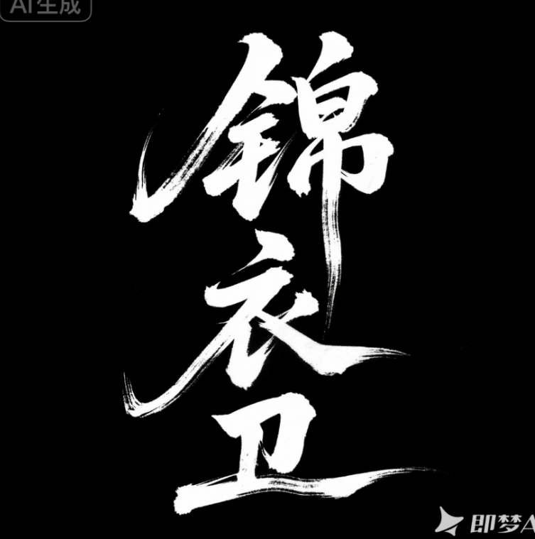 封面设计，主标题“锦衣卫"在画面中间，...