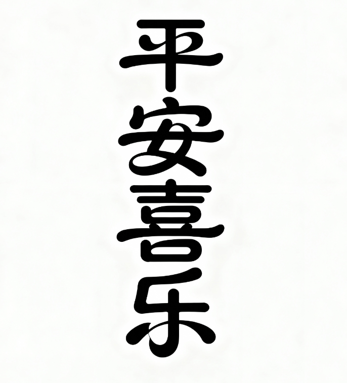 白底黑字，字体设计，字体居中，上下留...
