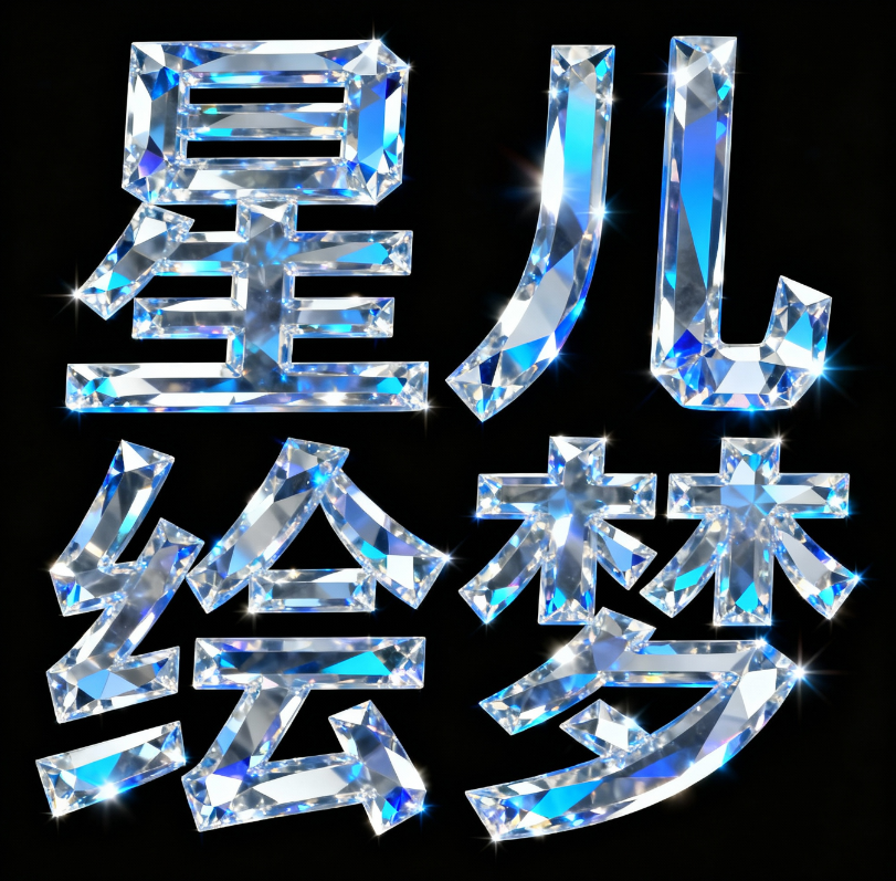 海报设计，璀璨水晶世界主题，3D 立体 “...