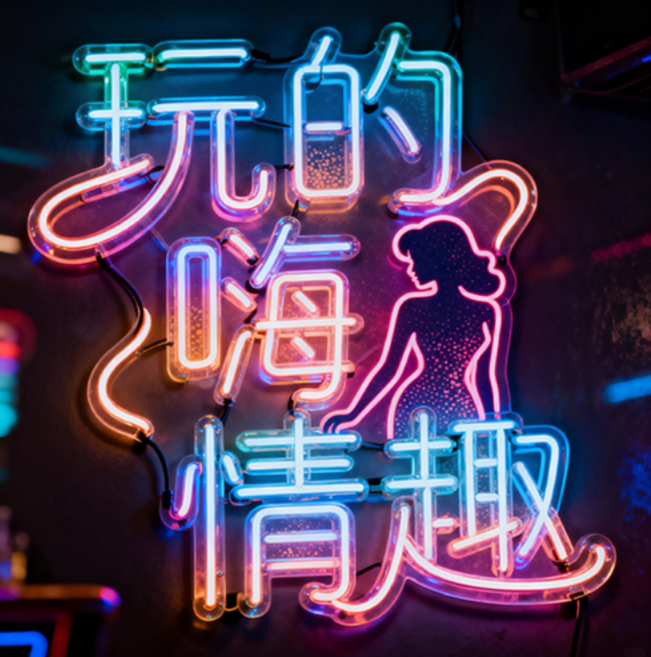 这款霓虹灯管字体"玩的嗨情趣",完美复刻...