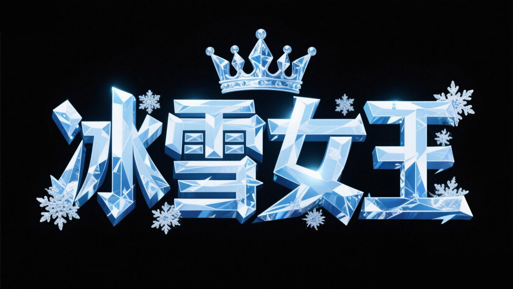 创作冬季 “冰雪女王” 主题的艺术标题，...