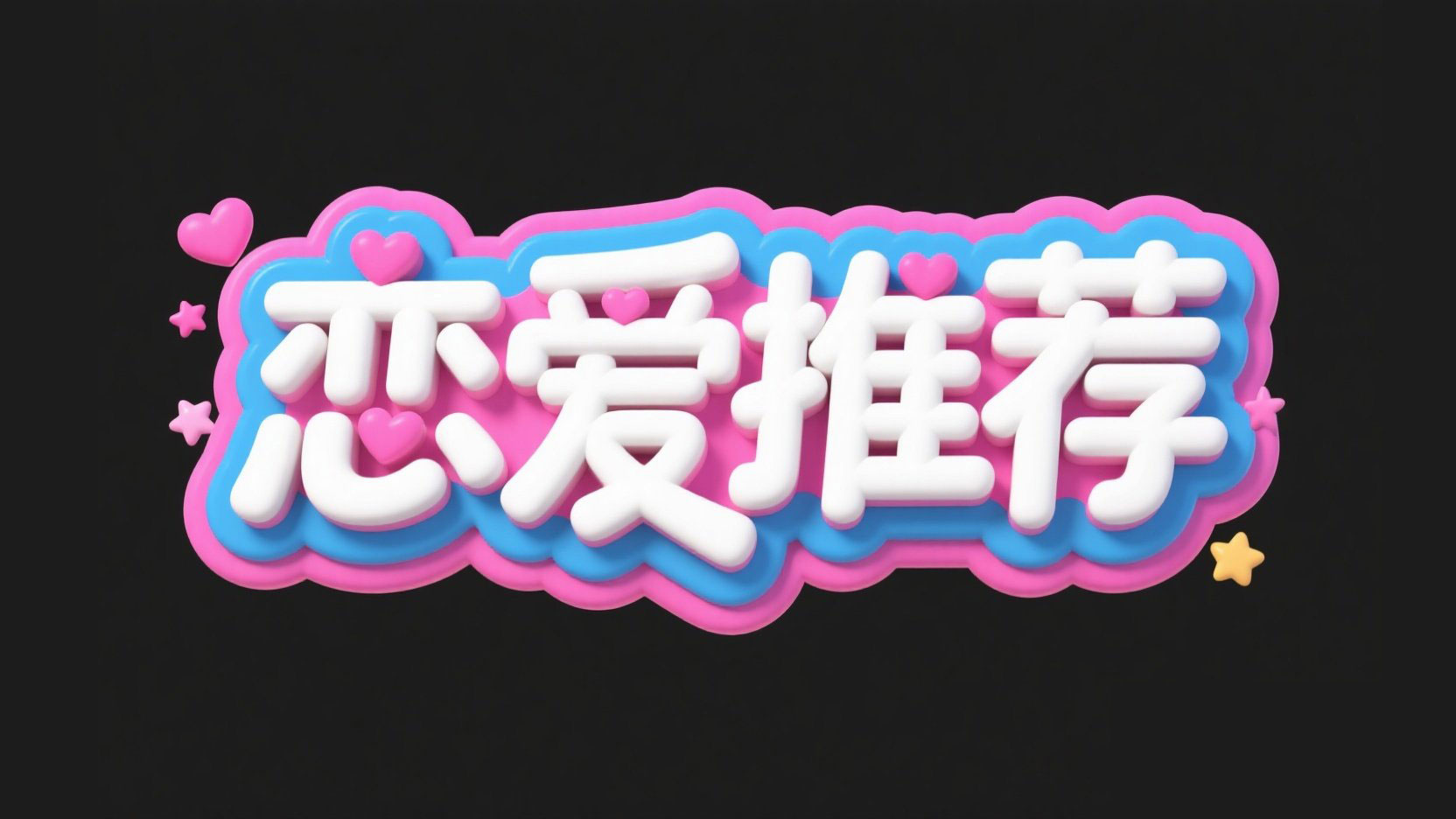 创作一个卡通综艺风格的标题，文字设计 ...