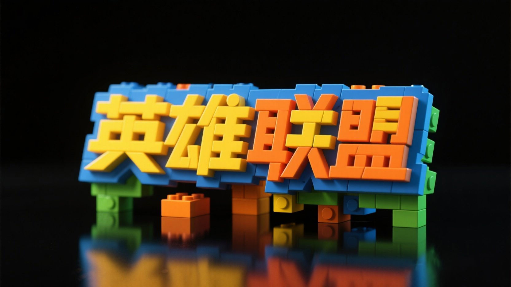 字体设计“英雄联盟”。字体风格独特，像...